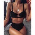 Bali Solé Black Split Bikini Set
