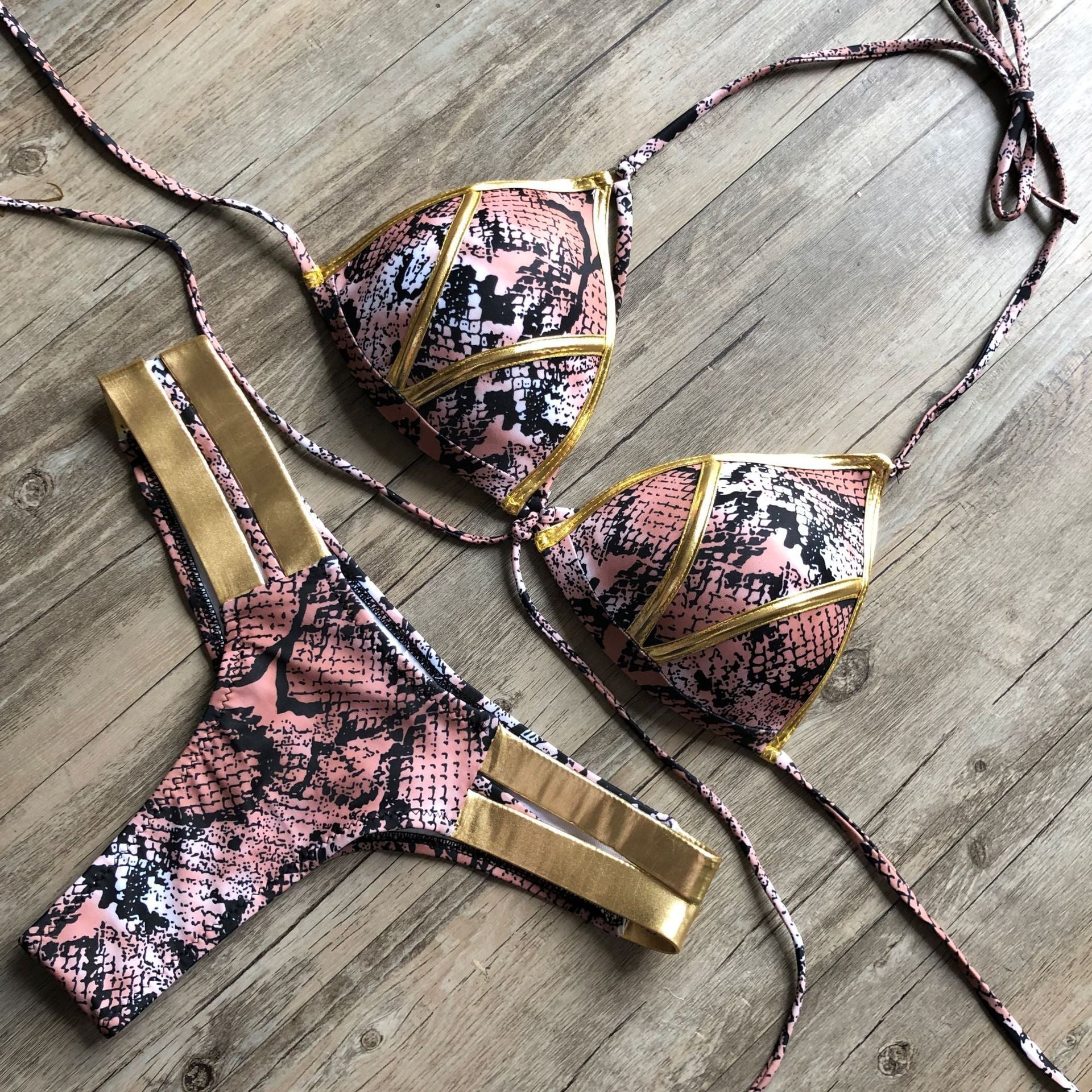 Solé Luna Bikini set - Golden Hour Glow